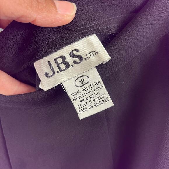 New J.B.S. Chiffon / Sheer Wide Leg Pants Women's 12 Split Layered Lagenlook - Picture 2 of 11